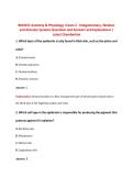 BIOS251 Anatomy & Physiology I Exam 2 - Integumentary&comma; Skeletal&comma;  and Articular Systems Questions and Answers and Explanations &vert;  Latest Chamberlain