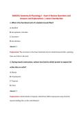 BIOS251 Anatomy & Physiology I - Exam 3 Review Questions and  Answers and Explanations &vert; Latest Chamberlain 