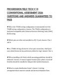 PROGRESSION FIELD TECH V VI CONVENTIONAL ASSESSMENT 2026 QUESTIONS AND ANSWERS GUARANTEED TO PASS