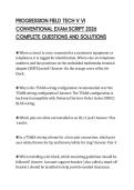 PROGRESSION FIELD TECH V VI CONVENTIONAL EXAM SCRIPT 2026 COMPLETE QUESTIONS AND SOLUTIONS