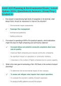 AAAE ACE Planning & Environmental Exam &vert; Latest  Update 2026 &vert; Questions & Answers &vert; Exam Prep &vert;  Graded A&plus;