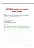 NCSBN NCLEX RN Exam Questions and Answers with Rationales &ndash; A&plus; Graded&period;
