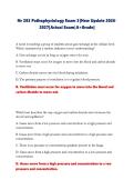 Nr 283 Pathophysiology Exam 3&vert;New Update 2026-2027&vert;Actual Exam&vert;A&plus;Grade&vert;