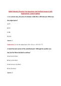 GMAT Mastery Practice Test Questions and Verified Answers with  Explanations &vert;Latest Update 