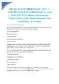 RELIAS DYSRHYTHMIA BASIC TEST 35 QUESTIONS AND ANSWERS BASIC A Actual Exam 2026&sol;2027 Complete Questions and Verified Answers with Detailed Rationales Pass Guaranteed - A&plus; Graded