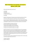 HESI&colon; Perioperative Care Questions and answers &vert; Updated &vert; NEW &vert; 2026 