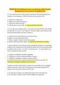 Medsurg ii Final Exam Latest Actual Exam with Complete Questions Correct Answers