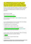 ATI Comprehensive Exit Final Exam 2026 &ndash; 180 Questions with Verified Answers and Detailed Rationales &vert; Complete Nursing Exam Prep
