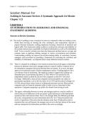 Solution Manual Auditing & Assurance Services A Systematic Approach 12th Edition by William F&period; Messier Jr&period;&comma; Steven M&period; Glover & Douglas F&period; Prawitt &vert; Complete Chapters 1-21 Accounting Solutions Guide &vert; 2026 A&plus;