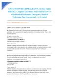 EMT FISDAP READINESS EXAM 2 Actual Exam 2026&sol;2027 Complete Questions and Verified Answers with Detailed Rationales Emergency Medical Technician Pass Guaranteed - A&plus; Graded