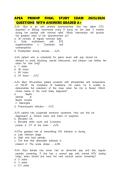 APEA PMHNP Final Study Exam 2025&sol;2026 &vert; Questions With Correct Answers and Rationales &vert; Complete Psychiatric-Mental Health Nurse Practitioner Exam Prep &vert; A&plus;