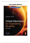 Solutions Manual to Accompany Orbital Mechanics for Engineering Students by Howard D&period; Curtis &vert; Embry-Riddle Aeronautical University &vert; Complete Chapter Solutions &vert; Daytona Beach&comma; Florida