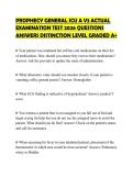 PROPHECY GENERAL ICU A V3 ACTUAL EXAMINATION TEST 2026 QUESTIONS ANSWERS DISTINCTION LEVEL GRADED A&plus;
