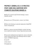 PROPHECY GENERAL ICU A V3 PRACTICE STUDY GUIDE 2026 QUESTIONS WITH COMPLETE SOLUTIONS GRADED A&plus;