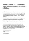 PROPHECY GENERAL ICU A V3 VIEW AHEAD PAPER 2026 QUESTIONS WITH FULL ANSWERS GRADED A&plus;