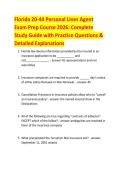 Florida 20-44 Personal Lines Agent  Exam Prep Course 2026&colon; Complete  Study Guide with Practice Questions &  Detailed Explanations