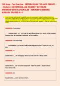 YVR Avop - Test Practice - GETTING YOUR YVR AVOP PERMIT - Module 4 QUESTIONS AND CORRECT DETAILED  ANSWERS WITH RATIONALES &lpar;VERIFIED ANSWERS&rpar;  ALREADY GRADED A&plus;&excl;&excl;  