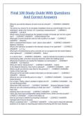 Final 100 Study Guide With Questions And Correct Answers
