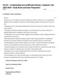 FA CCC &ndash; Fundamentals and Certification Review &vert; Academic Year 2025-2026 &ndash; Study Notes and Exam Preparation