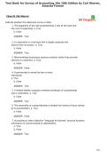 Test Bank &ndash; Survey of Accounting 10th Edition by Carl Warren & Amanda Farmer &vert; All Chapters PDF