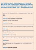 CAP Mitchell Aerospace Test Bank Questions & Answers &vert;&vert;  Most Recent Exam Actual Complete Real Exam 200 Questions  And Correct Answers &lpar;Verified Answers&rpar; Already Graded A&plus; &vert;  Guaranteed Success&excl;&excl; Newest Exam &vert; Just Released 2026-202 