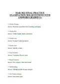 MAR 3023 FINAL PRACTICE EXAMINATION 2026 QUESTIONS WITH ANSWERS GRADED A&plus;