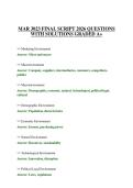 MAR 3023 FINAL SCRIPT 2026 QUESTIONS WITH SOLUTIONS GRADED A