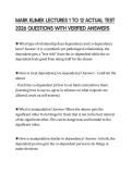 MARK KLIMEK LECTURES 1 TO 12 ACTUAL TEST 2026 QUESTIONS WITH VERIFIED ANSWERS