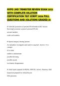 NYPD 2ND TRIMESTER REVIEW EXAM 2023 WITH COMPLETE SOLUTION CERTIFICATION TEST SCRIPT 2026 FULL QUESTIONS AND SOLUTIONS GRADED A&plus;