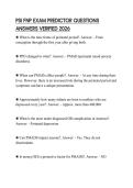 PSI FNP EXAM PREDICTOR QUESTIONS ANSWERS VERIFIED 2026