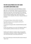 PSI FNP EXAM PREDICTOR TEST BANK ACCURATE RESPONSES 2026