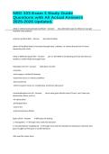 NSG 323 Exam 3 Study Guide Questions with All Actual Answers 2025-2026 Updated&period;