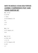 MATH 110 MODULE 4 EXAM 2026 PORTAGE LEARNING COMPREHENSIVE STUDY GUIDE SOLVED QUESTION SET