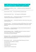 NSG 323 Final Exam Questions and All Correct Answers 2025-2026 Updated&period;