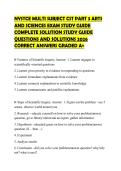 NYSTCE MULTI SUBJECT CST PART 3 ARTS AND SCIENCES EXAM STUDY GUIDE COMPLETE SOLUTION STUDY GUIDE QUESTIONS AND SOLUTIONS 2026 CORRECT ANSWERS GRADED A&plus;