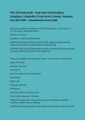 FSCC Test Study Guide &ndash; Food Safety and Cleanliness Compliance &vert; Hospitality & Food Service Training &vert; Academic Year 2025-2026 &ndash; Comprehensive Study Guide