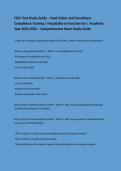FSCC Test Study Guide &ndash; Food Safety and Cleanliness Compliance Training &vert; Hospitality & Food Service &vert; Academic Year 2025-2026 &ndash; Comprehensive Exam Study Guide
