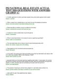 PSI NATIONAL REAL ESTATE ACTUAL TEST 2026 QUESTIONS WITH ANSWERS GRADED A&plus;