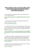 PSI NATIONAL REAL ESTATE PRACTICE QUESTIONS 2026 QUESTIONS WITH ANSWERS GRADED A
