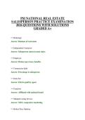 PSI NATIONAL REAL ESTATE SALESPERSON PRACTICE EXAMINATION 2026 QUESTIONS WITH SOLUTIONS GRADED A&plus;