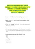 NUR1023C EXAM 2 STUDY GUIDE  2026&sol;2027 COMPLETE QUESTIONS WITH  VERIFIED CORRECT ANSWERS &vert;&vert;  100&percnt; GUARANTEED PASS  <NEWEST VERSION> 