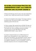 PSI NJ REAL ESTATE EXAM PRACTICE TEST COMPREHENSIVE SCRIPT 2026 COMPLETE QUESTIONS AND SOLUTIONS GRADED A&plus;