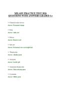 MILADY PRACTICE TEST 2026 QUESTIONS WITH ANSWERS GRADED A&plus;