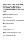 MILADY CHAPTER 6 EXAM CHEMISTRY AND CHEMICAL SAFETY CERTIFICATION EVALUATION EXAMS 2026 COMPLETE QUESTIONS AND ANSWERS GUARANTEED TO PASS
