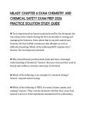 MILADY CHAPTER 6 EXAM CHEMISTRY AND CHEMICAL SAFETY EXAM PREP 2026 PRACTICE SOLUTION STUDY GUIDE