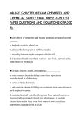 MILADY CHAPTER 6 EXAM CHEMISTRY AND CHEMICAL SAFETY FINAL PAPER 2026 TEST PAPER QUESTIONS AND SOLUTIONS GRADED A&plus;