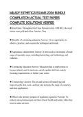 MILADY ESTHETICS EXAMS 2026 BUNDLE COMPILATION ACTUAL TEST PAPERS COMPLETE SOLUTIONS VERIFIED