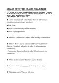 MILADY ESTHETICS EXAMS 2026 BUNDLE COMPILATION COMPREHENSIVE STUDY GUIDE SOLVED QUESTION SET