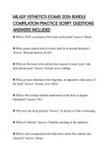 MILADY ESTHETICS EXAMS 2026 BUNDLE COMPILATION PRACTICE SCRIPT QUESTIONS ANSWERS INCLUDED
