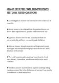 MILADY ESTHETICS FINAL COMPREHENSIVE TEST 2026 TESTED QUESTIONSMILADY ESTHETICS FINAL COMPREHENSIVE TEST 2026 TESTED QUESTIONS